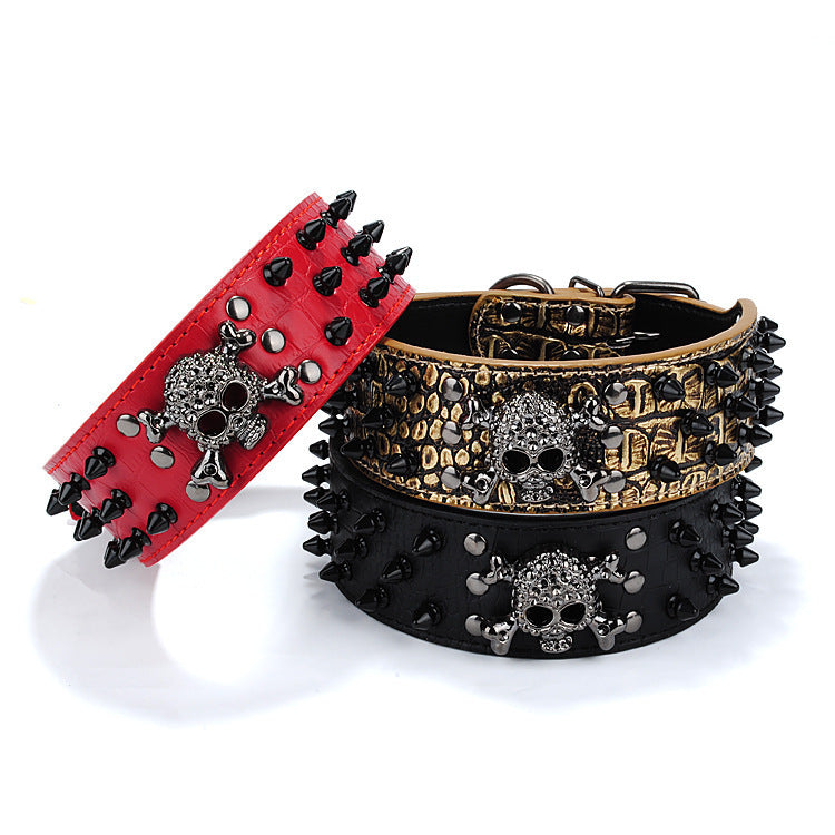Awesome Skull Stud Dog Collar - Juhami Store