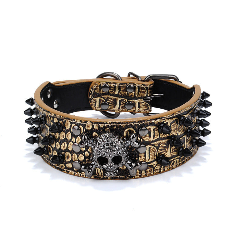 Awesome Skull Stud Dog Collar - Juhami Store