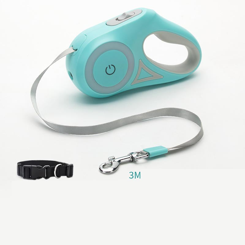 Amazing Retractable Dog Leash & Collar Set.