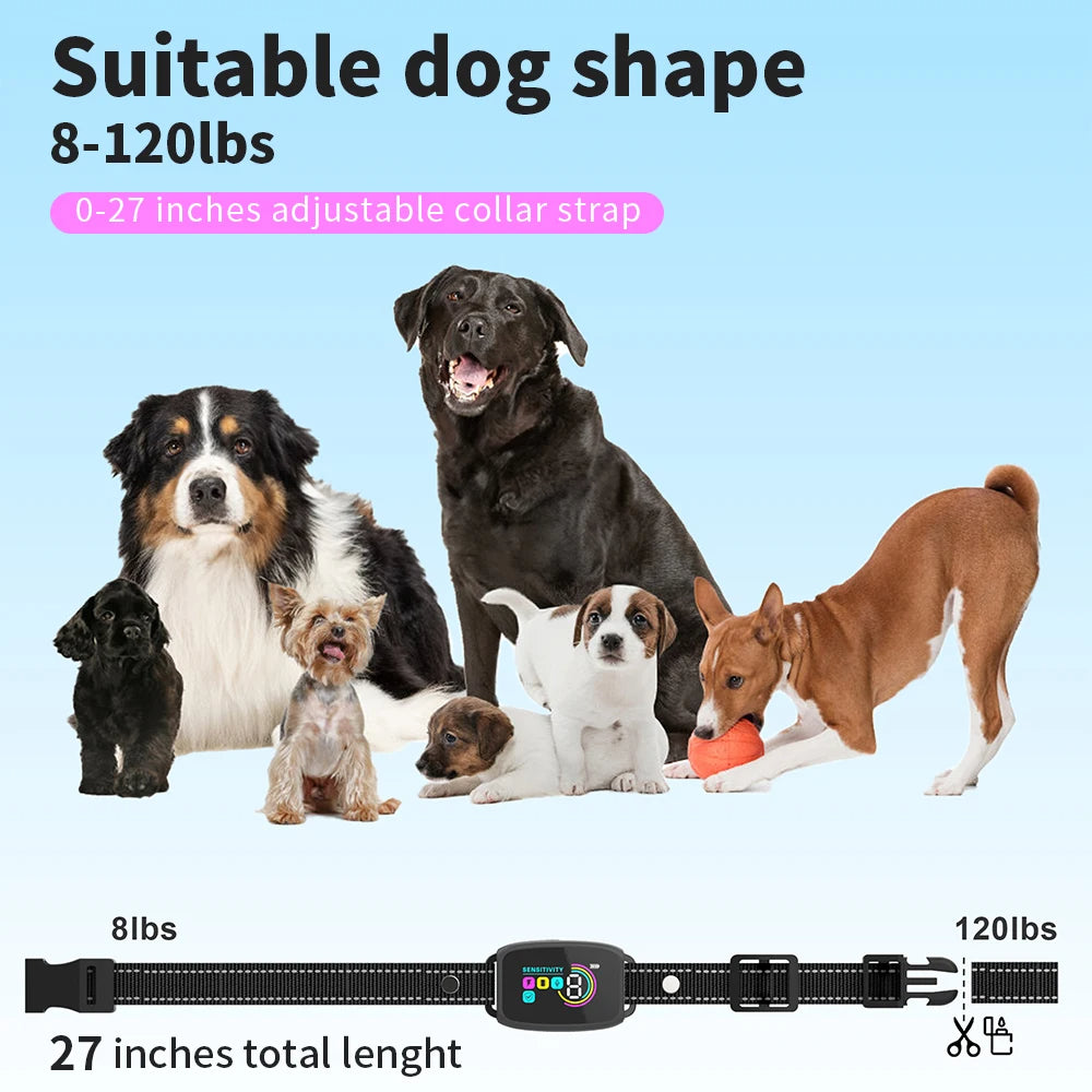 Smart Anti-Bark Dog Collar – Rechargeable & Waterproof.