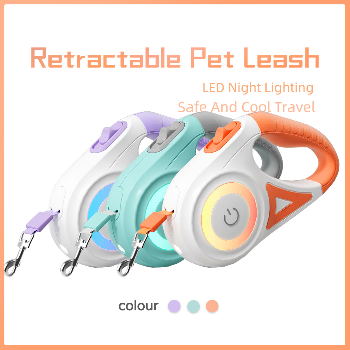 Amazing Retractable Dog Leash & Collar Set.