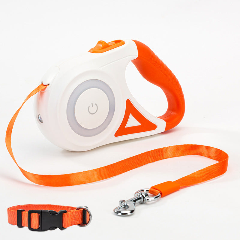 Amazing Retractable Dog Leash & Collar Set.